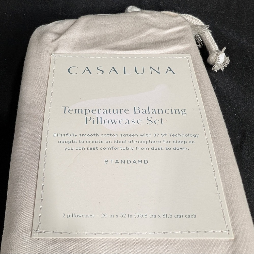 Casaluna Temperature Balancing Pillowcase Set - Picture 2 of 4